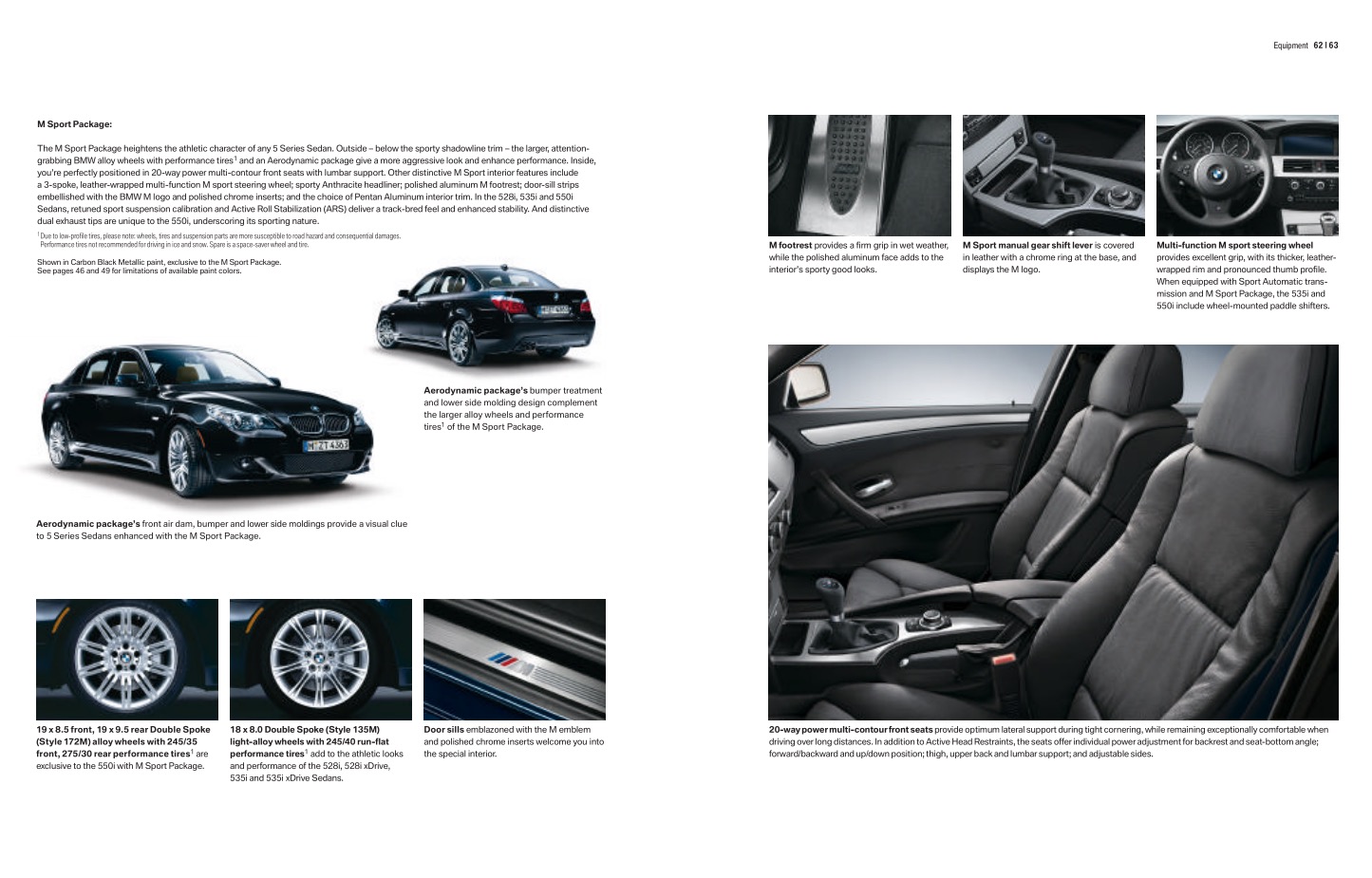 2010 BMW 5-Series Brochure Page 31